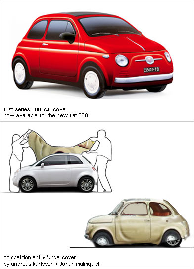 fiat bigjpg Fiat 500 car cover brings old Euro vehicle design back with all
