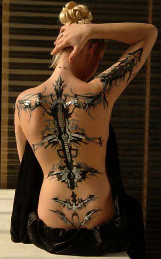 bio mechanical tattoos. Bio Mechanical Body Mods