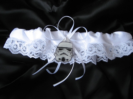 The PacMan or Stormtrooper Garter Belts are guaranteed to add some life to
