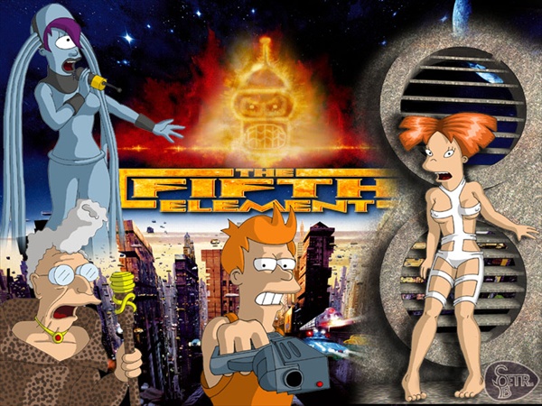 futurame element Futurama Meets The Fifth Element