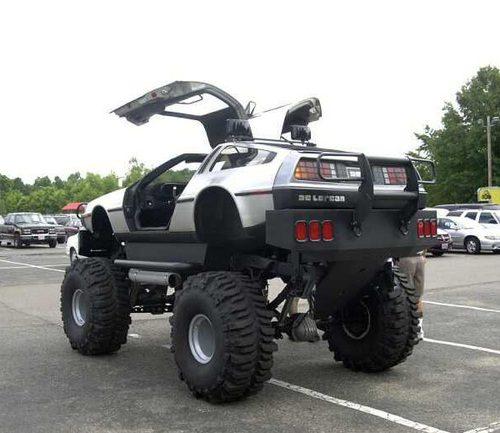 delorean monster truck Back to the Future DeLorean Monster Truck