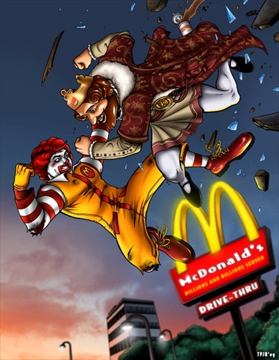 ronaldmcdonald1 Fast Food Assassination and Other Disturbing Ronald McDonald Images