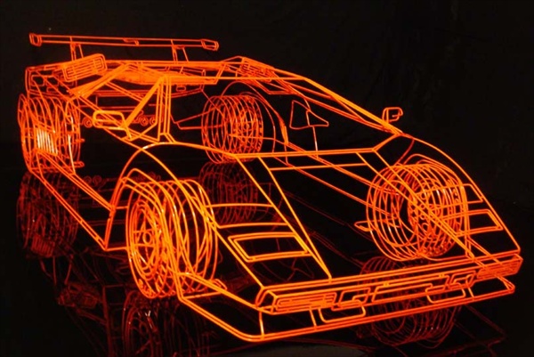 wire lambo1 Wireframe Lambo is Slightly More Affordable Than the Real Thing