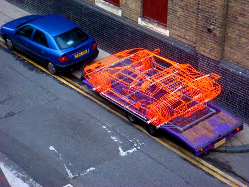 wire lambo3 Wireframe Lambo is Slightly More Affordable Than the Real Thing