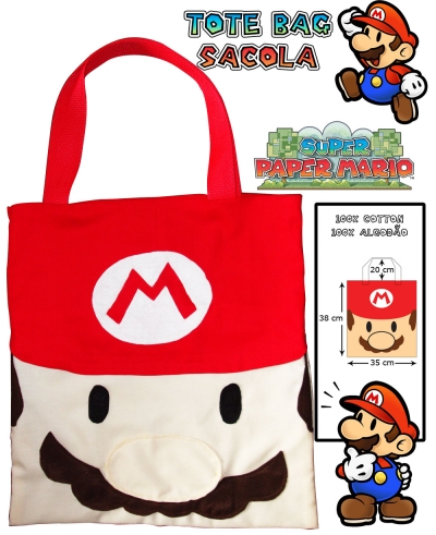 mariototebag Super Mario Tote Bag. While I've been hesitant to display my 