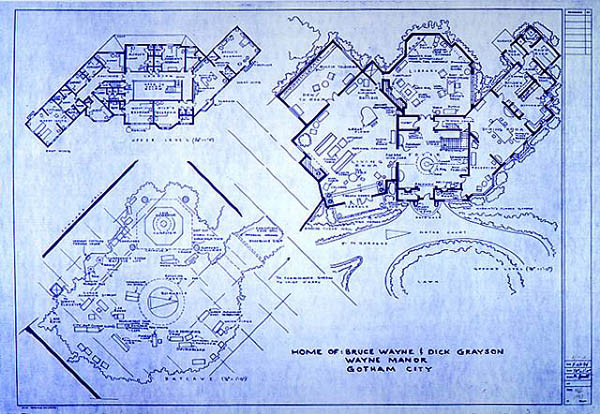 Construct Your Own Wayne Manor Blueprints of Fictional