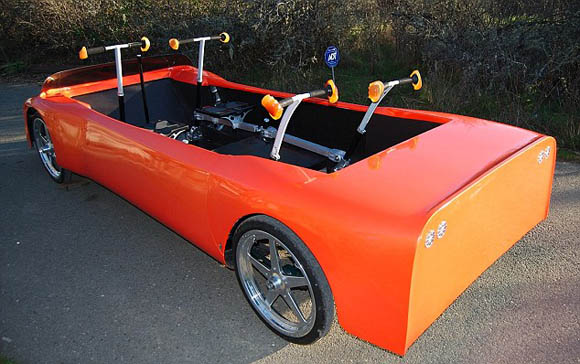 humancar Human Powered Car Can Travel at Speeds Up To 60 MPH