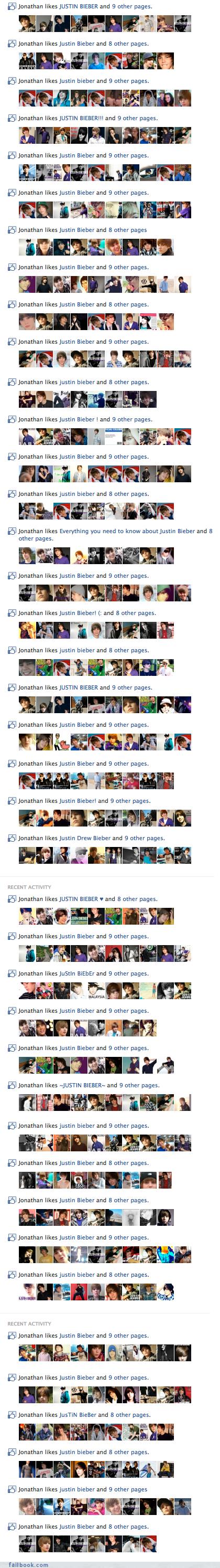 biebermania 2 This Is What Happens When You Forget to Logout of Facebook