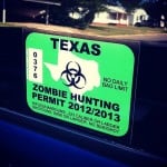 Zombie Hunting Permit Sticker