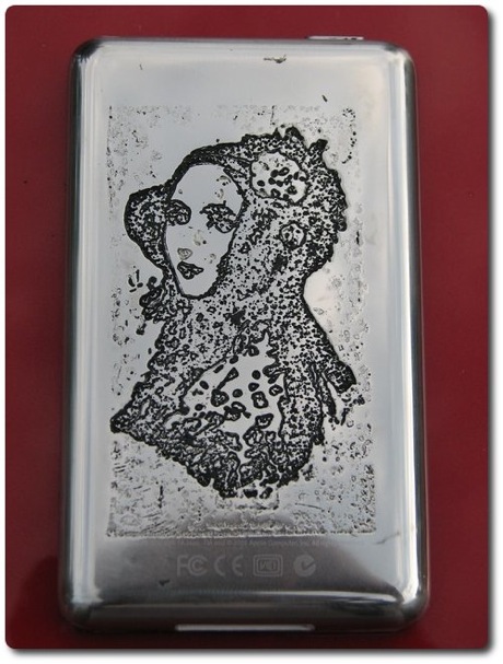 Salt Water Etched Ipod