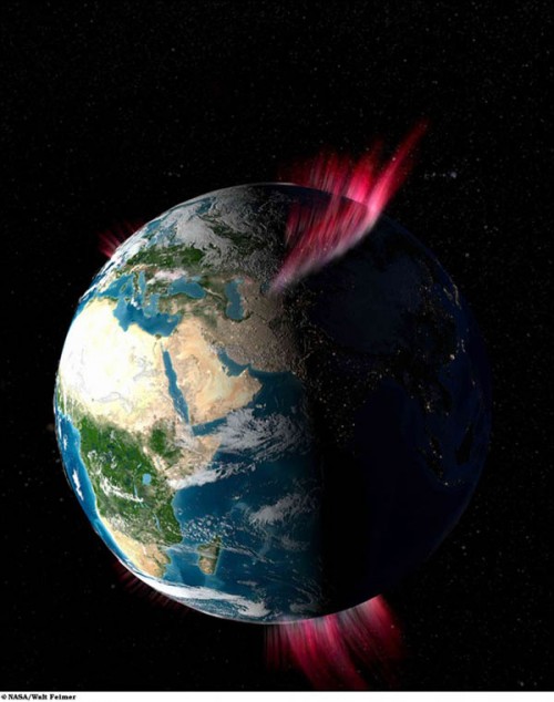 Auroras Over Both Poles As Seen From Space | Gearfuse