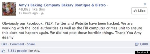 Amys Baking Company Was Hacked