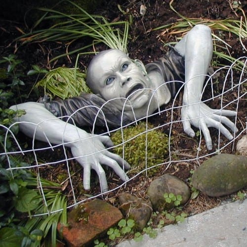 Zombie Garden Statue