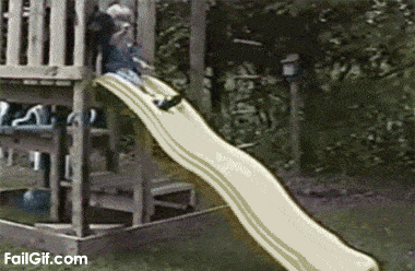 Dog On A Slide