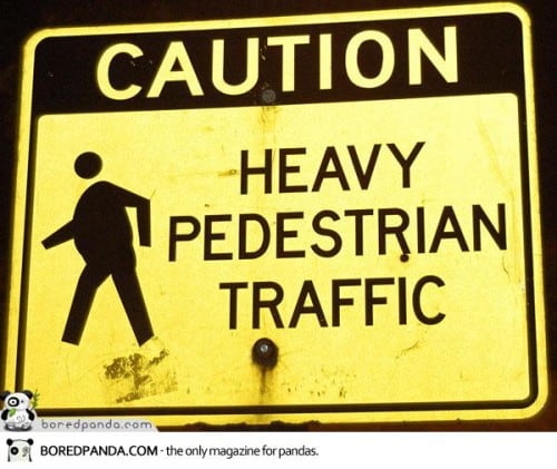 Heavy Pedestrian Traffic