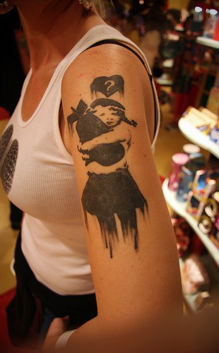Banksy Bomb Tattoo