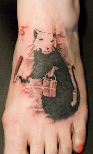 Banksy Rat Tattoo