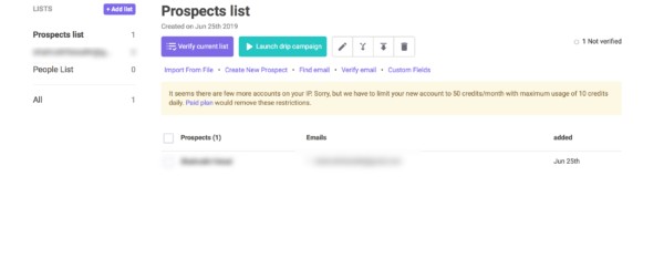 create list