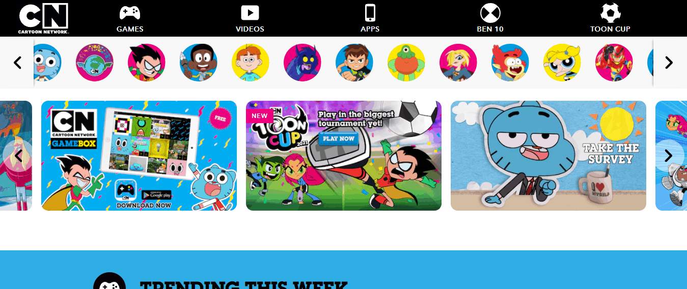 Cartoon Network  Best Kids Websites