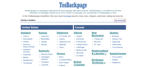 5. YesBackpage. 