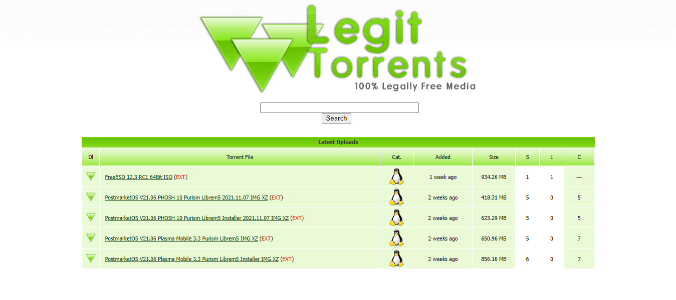 Torrentes legítimos