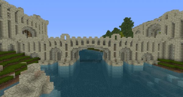 minecraft simple stonebridge