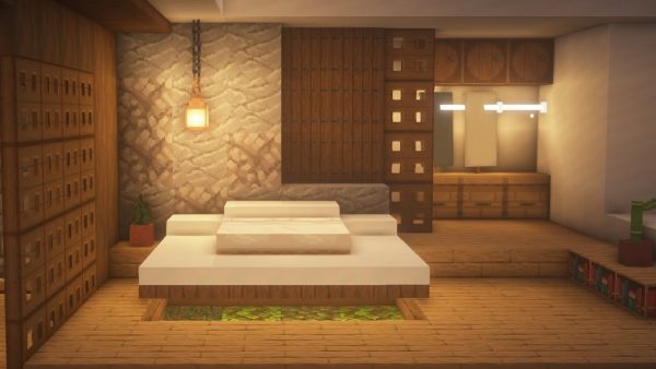 Wooden Bedroom for Minecraft