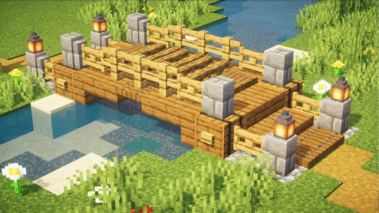 minecraft wood bridges