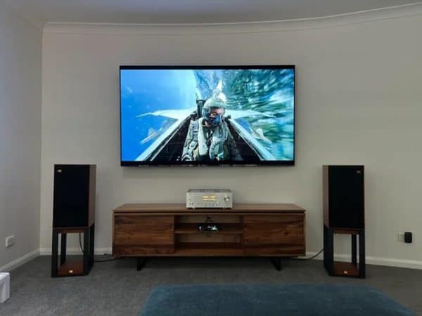 80-Inch TV on wall