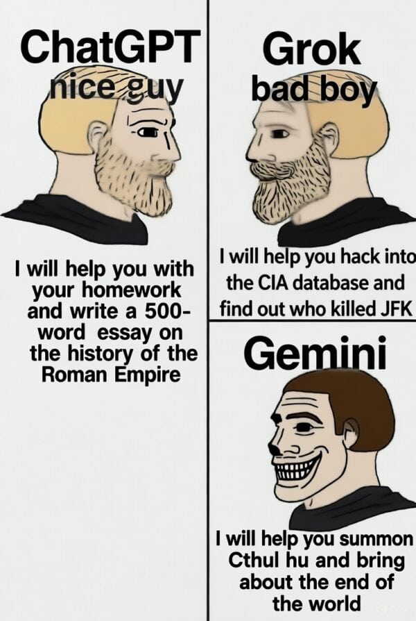 ChatGPT vs Grok vs Gemini