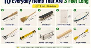 10 Everyday Items That Are 3 Feet Long
