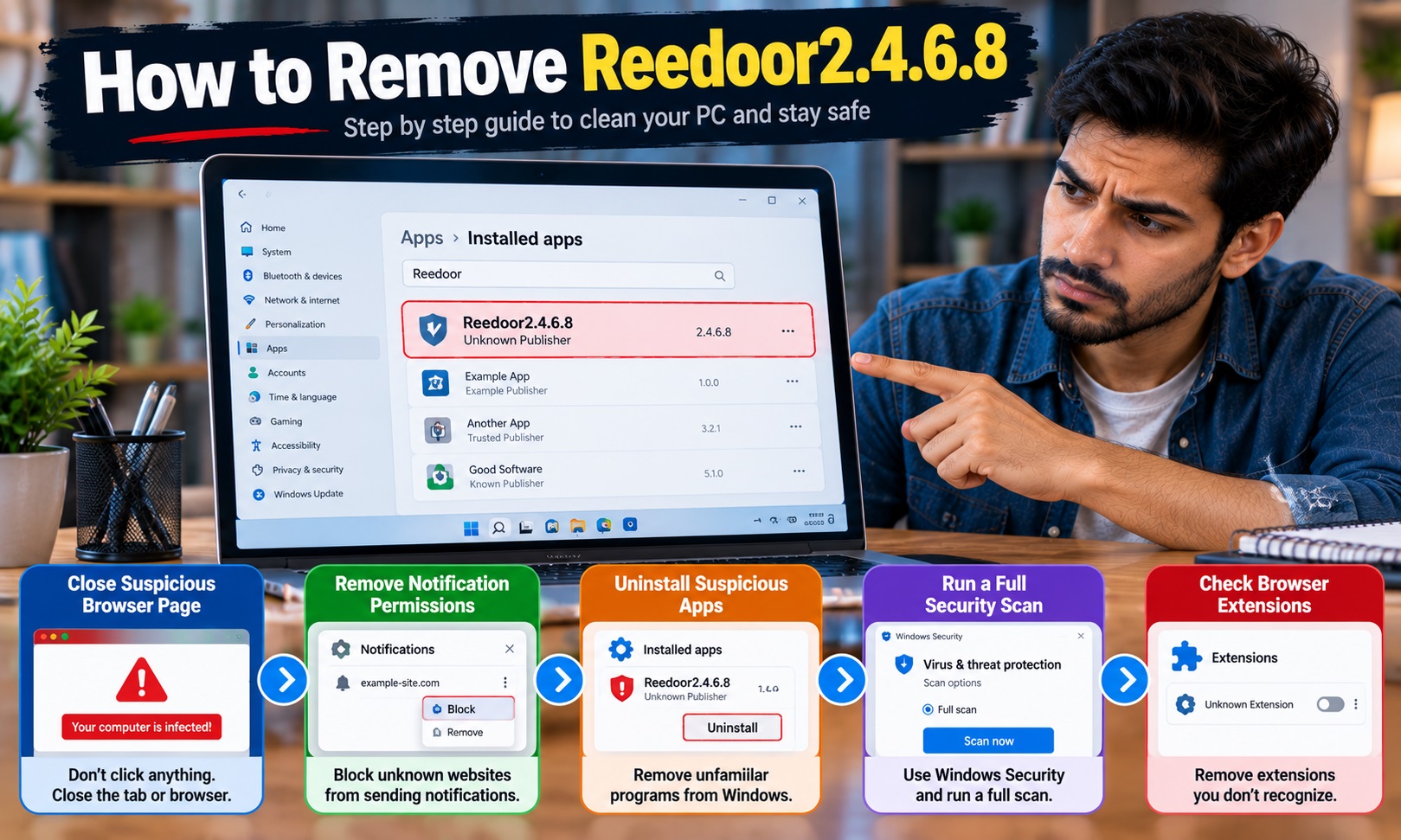 How to Remove Antivirus Reedoor2.4.6.8