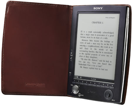 sony leather ebook