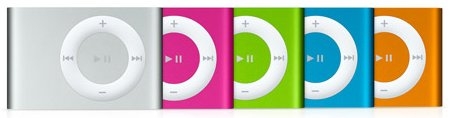 ipod shuffle colors